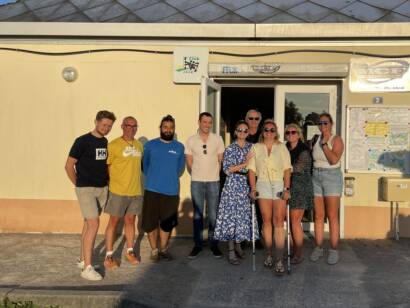 Equipe du Comité départemental de voile Réunion CDV80 à la Base de Plein Air de Gamaches