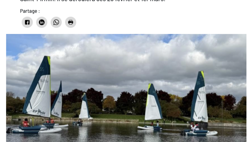 Courrier Picard Week-end sur la base nautique du Crotoy